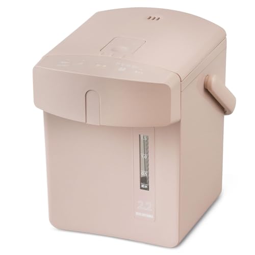 【節電対策】アイリスオーヤマ 電気ポット 2.2リットル 小型 安全ロック 空焚き防止機能 保温調整 マイコン式 ピンク IAHD-222-P おしゃれ かわいい 2l
