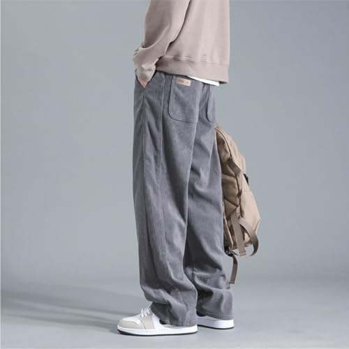 [Inkpoo] ズボン メンズ 秋冬服 スラックス コーデュロイ ボトムス おしゃれ ずぼん ワイドパンツ ポケット 人気 調整紐 無地 大きいサイズ わーくぱんつ ワイドパンツ ガウチョパンツ 人気 春服