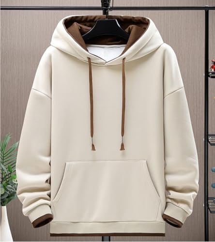 [AYISTELU] メンズ パーカー スウェットシャツ 秋冬 大きい サイズ プルオーバー おしゃれ 無地 服 暖かい 秋冬春